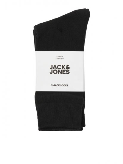 Jack & Jones Rafael Șosete Neagră 3-pack - Lenjerie intimă & costum baie - Lenjerie Intimă Bărbați Mărimi Mari