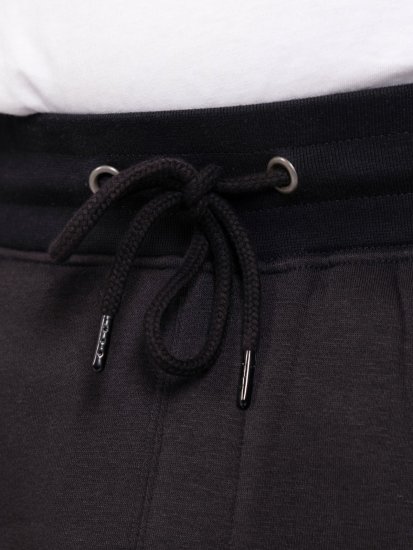 D555 Dexter 1 Cargo Jogger With Bear Embroidery TALL Negru - TALL pantaloni trening - Pantaloni sport TALL