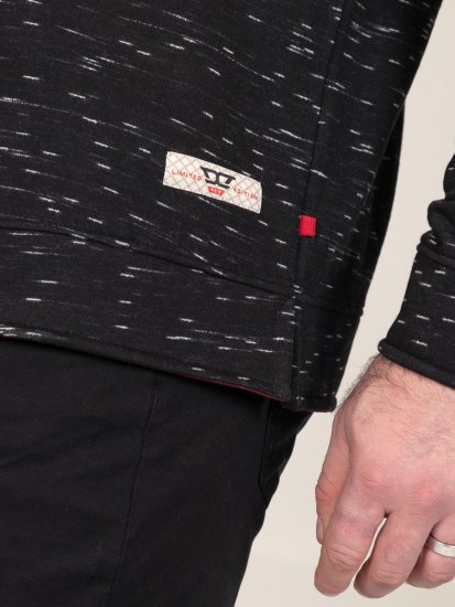D555 Chandler Reno 1/4 Zip Neck Sweatshirt With Bear Logo Negru - Pulovere & hanorace - Pulovere & Hanorace Bărbați Mărimi Mari