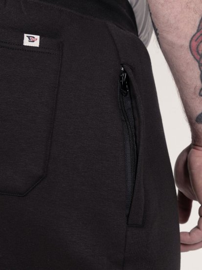 D555 Dexter 1 Cargo Jogger With Bear Embroidery TALL Negru - TALL pantaloni trening - Pantaloni sport TALL