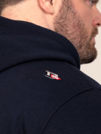 D555 Hector Adventurer Printed Zip Through Hoody Albastru marin - Pulovere & hanorace - Pulovere & Hanorace Bărbați Mărimi Mari