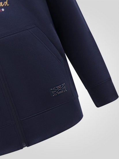 D555 Hector Adventurer Printed Zip Through Hoody Albastru marin - Pulovere & hanorace - Pulovere & Hanorace Bărbați Mărimi Mari