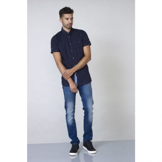 D555 Kurt Printed Short Sleeve Shirt - Cămăși - Cămăși Bărbați Mărimi Mari