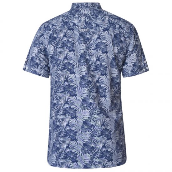 D555 Sheldon Hawaii Shirt Navy - Cămăși - Cămăși Bărbați Mărimi Mari