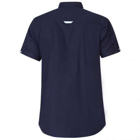 D555 Tim Short Sleeve Shirt Navy - Cămăși - Cămăși Bărbați Mărimi Mari