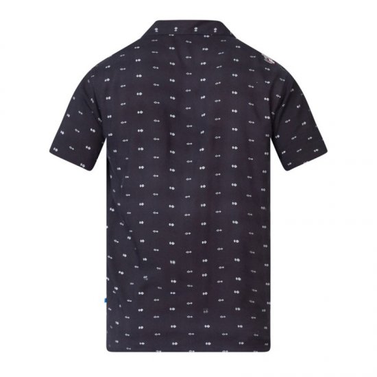 D555 Luciano Bowling Shirt Black - Cămăși - Cămăși Bărbați Mărimi Mari