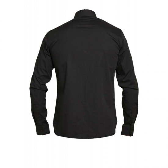 D555 Michael Couture Stretch Shirt Black - Cămăși - Cămăși Bărbați Mărimi Mari