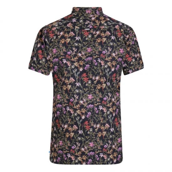 D555 Emmet Floral Shirt Black - Cămăși - Cămăși Bărbați Mărimi Mari