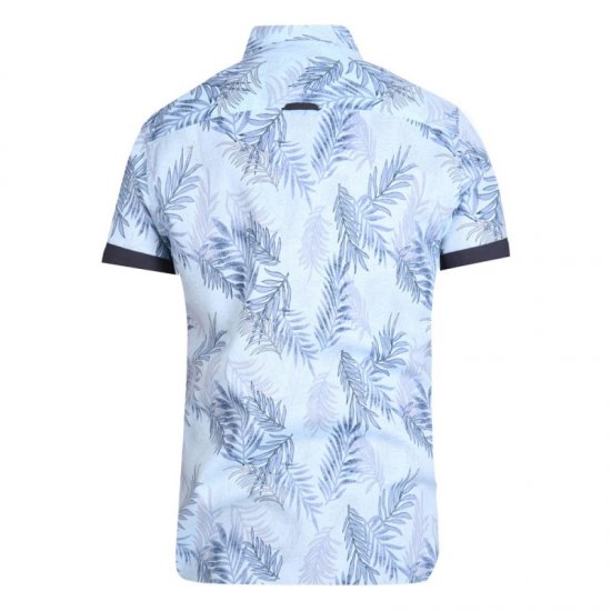 D555 Santana Hawaii Shirt Sky Blue - Cămăși - Cămăși Bărbați Mărimi Mari