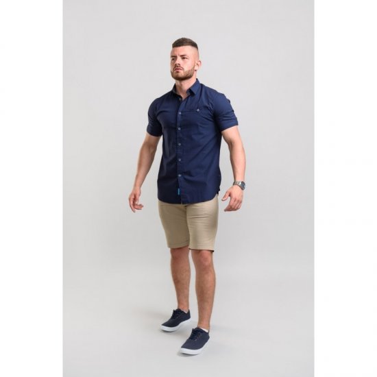 D555 Wesson Shirt Navy - Cămăși - Cămăși Bărbați Mărimi Mari
