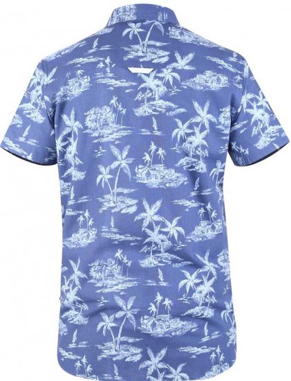 D555 WHITSBURY Hawaiian Print Shirt - Cămăși - Cămăși Bărbați Mărimi Mari