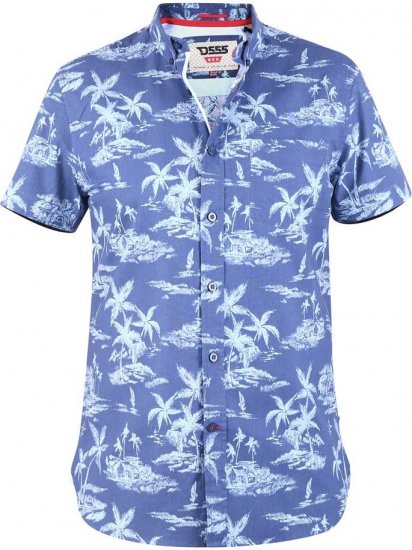 D555 WHITSBURY Hawaiian Print Shirt - Cămăși - Cămăși Bărbați Mărimi Mari