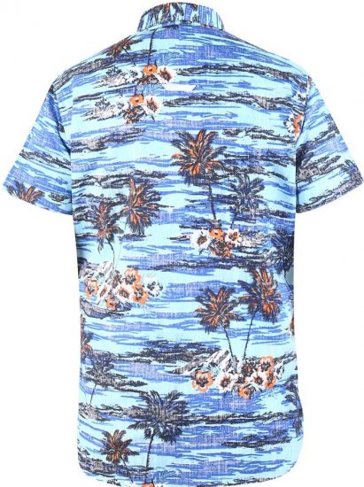 D555 CHARFORD Hawaiian Reverse Printed Shirt - Cămăși - Cămăși Bărbați Mărimi Mari