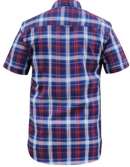 D555 Portland Check Button Down Collar S/S Shirt - Cămăși - Cămăși Bărbați Mărimi Mari