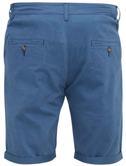 D555 Nelson Stretch Chino Shorts Blue - Pantaloni scurți - Pantaloni Scurți Mărimi mari Bărbați 
