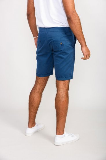 D555 Nelson Stretch Chino Shorts Blue - Pantaloni scurți - Pantaloni Scurți Mărimi mari Bărbați 