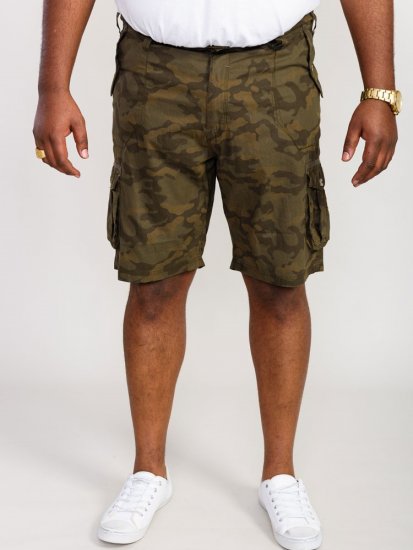 D555 Woobridge Camo Cotton Cargo Shorts - Pantaloni scurți - Pantaloni Scurți Mărimi mari Bărbați 