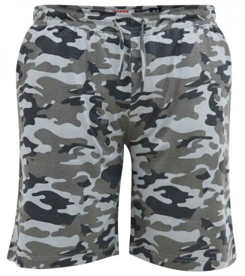 D555 Carlton Elasticated Waist Jersey Camo Shorts - Pantaloni trening - Pantaloni Trening Bărbați Mărimi Mari