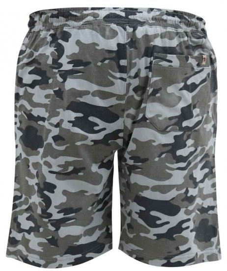 D555 Carlton Elasticated Waist Jersey Camo Shorts - Pantaloni trening - Pantaloni Trening Bărbați Mărimi Mari