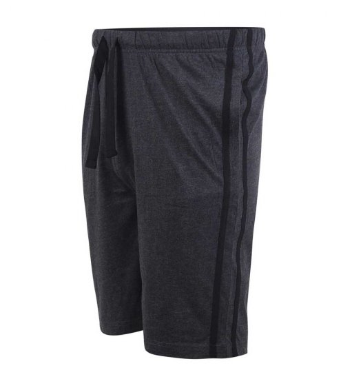 D555 Ryan Jersey Shorts 2-pack Black/Charcoal - Pantaloni trening - Pantaloni Trening Bărbați Mărimi Mari
