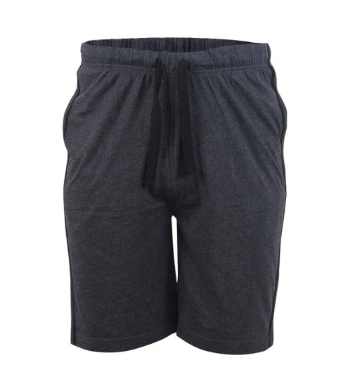 D555 Ryan Jersey Shorts 2-pack Black/Charcoal - Pantaloni trening - Pantaloni Trening Bărbați Mărimi Mari