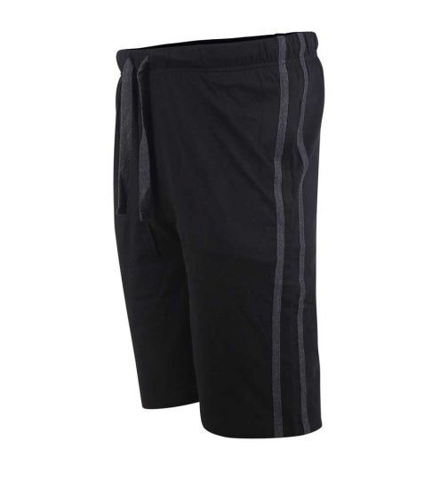 D555 Ryan Jersey Shorts 2-pack Black/Charcoal - Pantaloni trening - Pantaloni Trening Bărbați Mărimi Mari