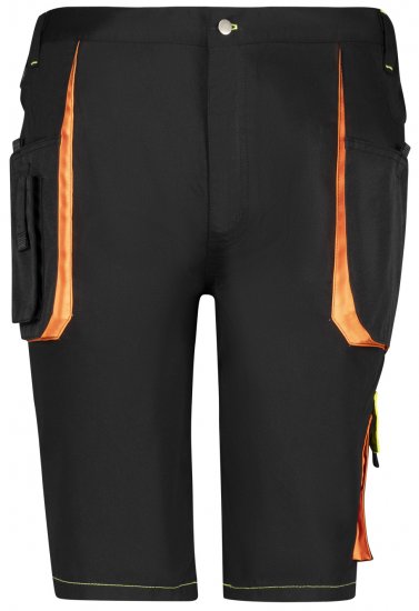Adamo 109120 Pantaloni Scurți De Lucru Negri - Haine de lucru - Haine de lucru Bărbați Mărimi Mari