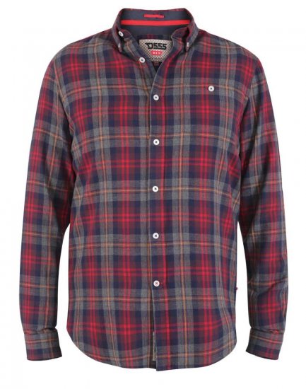 D555 Abbot LS Flannel Shirt - Cămăși - Cămăși Bărbați Mărimi Mari