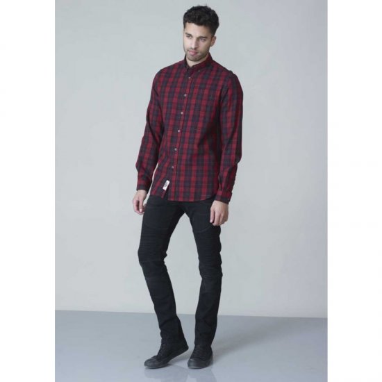 D555 Theo Long Sleeve Check Shirt - Cămăși - Cămăși Bărbați Mărimi Mari