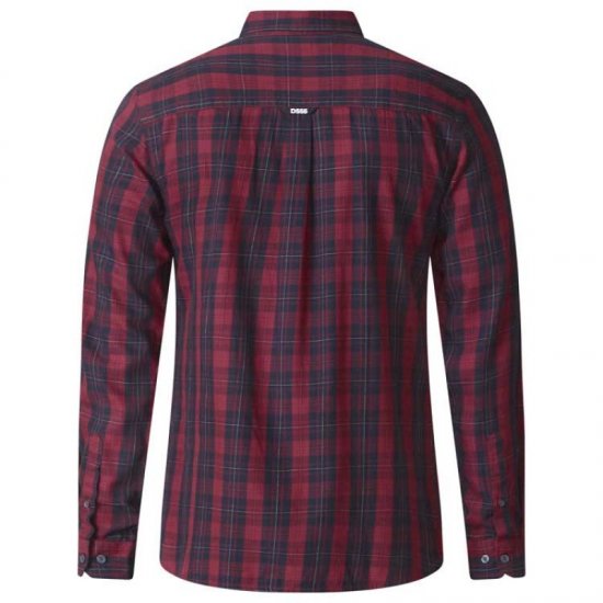 D555 Theo Long Sleeve Check Shirt - Cămăși - Cămăși Bărbați Mărimi Mari