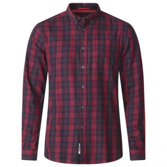 D555 Theo Long Sleeve Check Shirt - Cămăși - Cămăși Bărbați Mărimi Mari