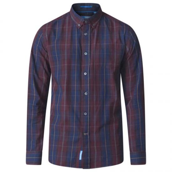 D555 Grady Long Sleeve Check Shirt - Cămăși - Cămăși Bărbați Mărimi Mari
