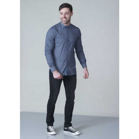 D555 Kermit Long Sleeve Printed Shirt - Cămăși - Cămăși Bărbați Mărimi Mari