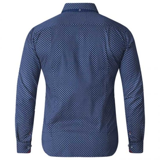 D555 Lavar Long Sleeve Diamond Printed Shirt - Cămăși - Cămăși Bărbați Mărimi Mari