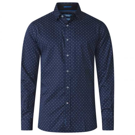 D555 Rashard Long Sleeve Printed Shirt - Cămăși - Cămăși Bărbați Mărimi Mari