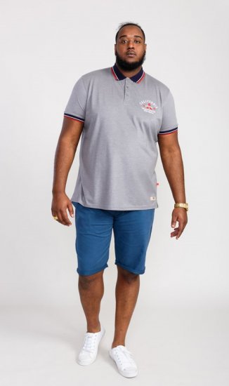 D555 Mersea Polo Shirt With Chest Embroidery - Tricouri polo - Tricouri Polo Bărbați Mărimi Mari