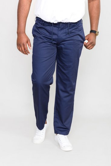 D555 Basilio Pants with elasticated waist Navy - Blugi & pantaloni - Blugi & Pantaloni Bărbați Mărimi Mari