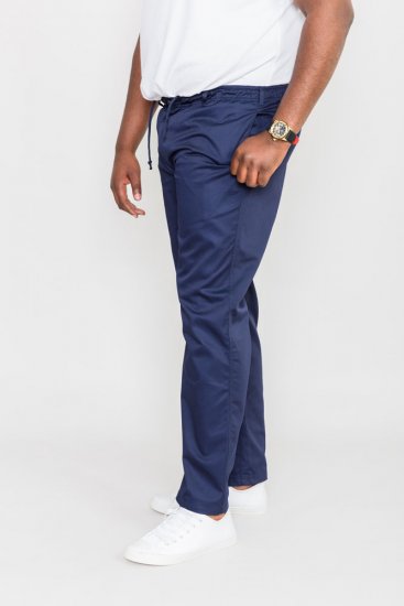 D555 Basilio Pants with elasticated waist Navy - Blugi & pantaloni - Blugi & Pantaloni Bărbați Mărimi Mari