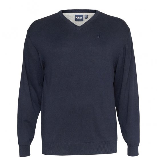 North Latitude V-neck knit Night Sky - Pulovere & hanorace - Pulovere & Hanorace Bărbați Mărimi Mari