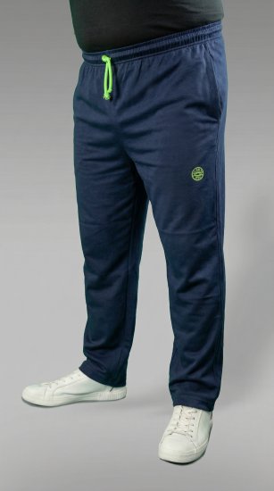 20 Nodi Libeccio Long Leg Sports Pants in Combed Cotton Jersey Navy - Pantaloni trening - Pantaloni Trening Bărbați Mărimi Mari