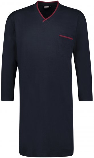 Adamo Bill Long Nightshirt Navy - Lenjerie intimă & costum baie - Lenjerie Intimă Bărbați Mărimi Mari