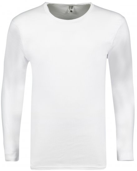 Adamo Royal Fine Ribbed Long sleeve Under-T-shirt White - Lenjerie intimă & costum baie - Lenjerie Intimă Bărbați Mărimi Mari