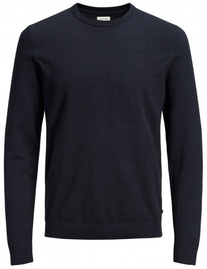 Jack & Jones Crew neck Knitted Sweater Navy - Pulovere & hanorace - Pulovere & Hanorace Bărbați Mărimi Mari