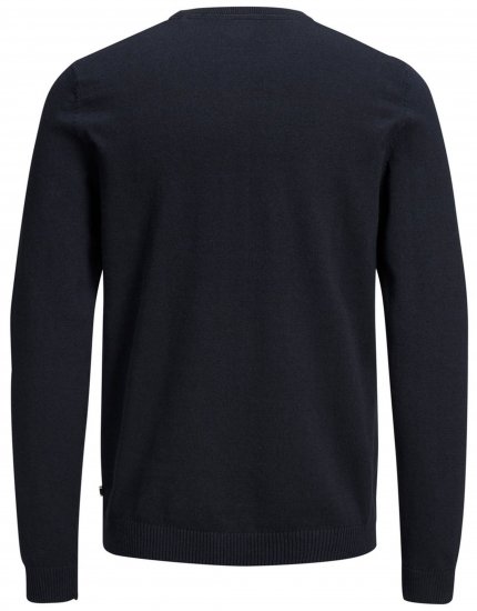 Jack & Jones Crew neck Knitted Sweater Navy - Pulovere & hanorace - Pulovere & Hanorace Bărbați Mărimi Mari