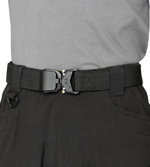 D555 Dale Tactical Stretch Webbing Belt with Heavy Duty Quick Release Buckle Black - Curele - Curele Bărbați Mărimi Mari