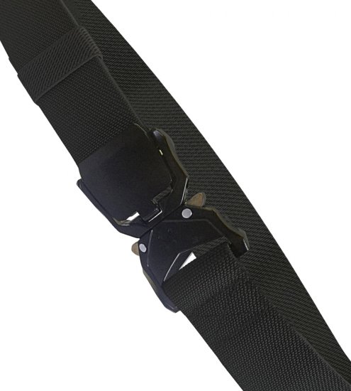 D555 Dale Tactical Stretch Webbing Belt with Heavy Duty Quick Release Buckle Black - Curele - Curele Bărbați Mărimi Mari