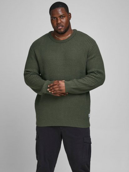 Jack & Jones JCOBRANDON Knit Forest - Pulovere & hanorace - Pulovere & Hanorace Bărbați Mărimi Mari