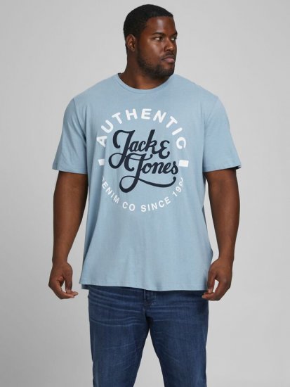Jack & Jones JJMOON T-shirt Faded Denim - Tricouri - Tricouri Bărbați Mărimi Mari