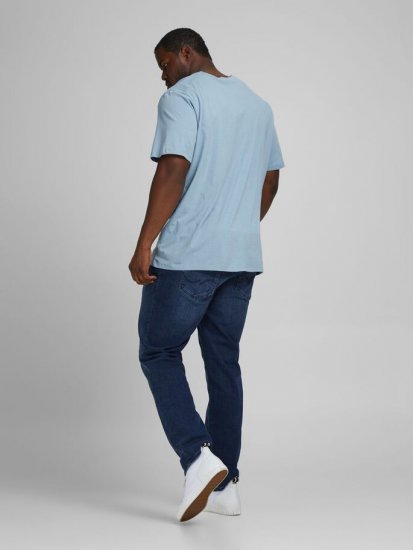 Jack & Jones JJMOON T-shirt Faded Denim - Tricouri - Tricouri Bărbați Mărimi Mari