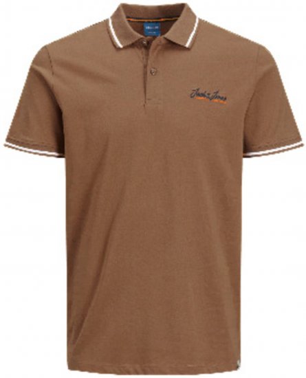 Jack & Jones JORPAUL TONS Polo shirt Biege - Tricouri polo - Tricouri Polo Bărbați Mărimi Mari